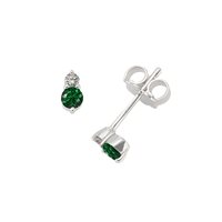 Earrings Zanette Gioielli Woman in White Gold Smeraldo OR-2019-16SMERALDI - OR-2019-16SMERALDI